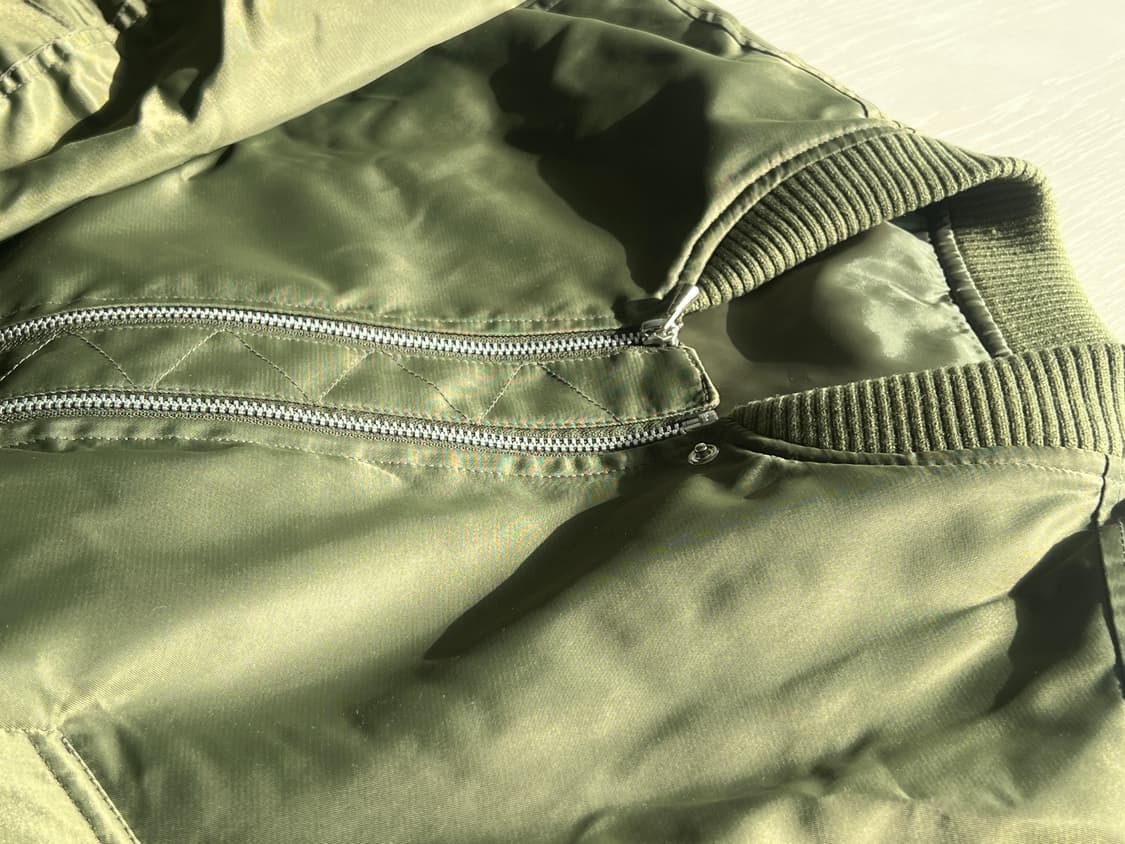 에스티유 더블웨이 쇼트 봄버자켓 카키 L 사이즈 상품이미지4