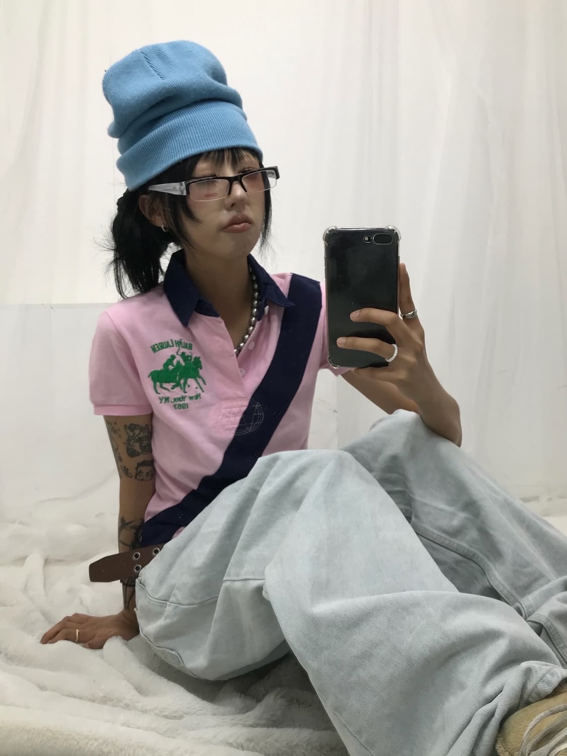 🩷 폴로 빅포니 베이비핑크 피케 티셔츠 🩷 상품이미지7
