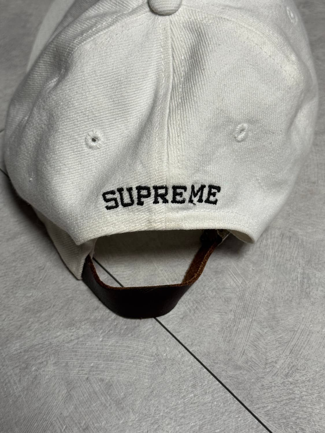 슈프림 S로고 캠프캡 볼캡 화이트 상품이미지3