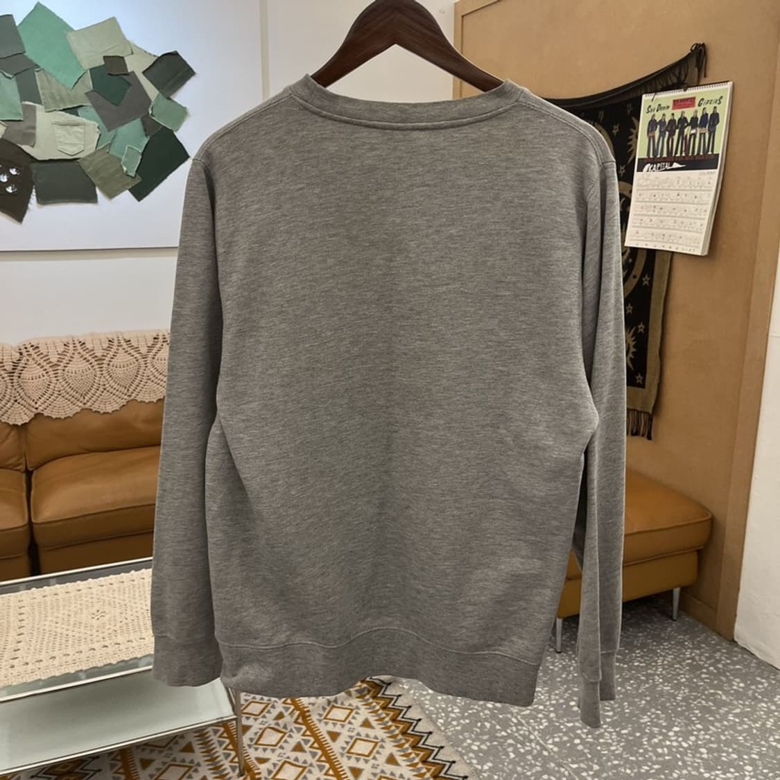 스투시 캐주얼 빈티지 펑크 빅스탁로고 맨투맨 M C11001 상품이미지4