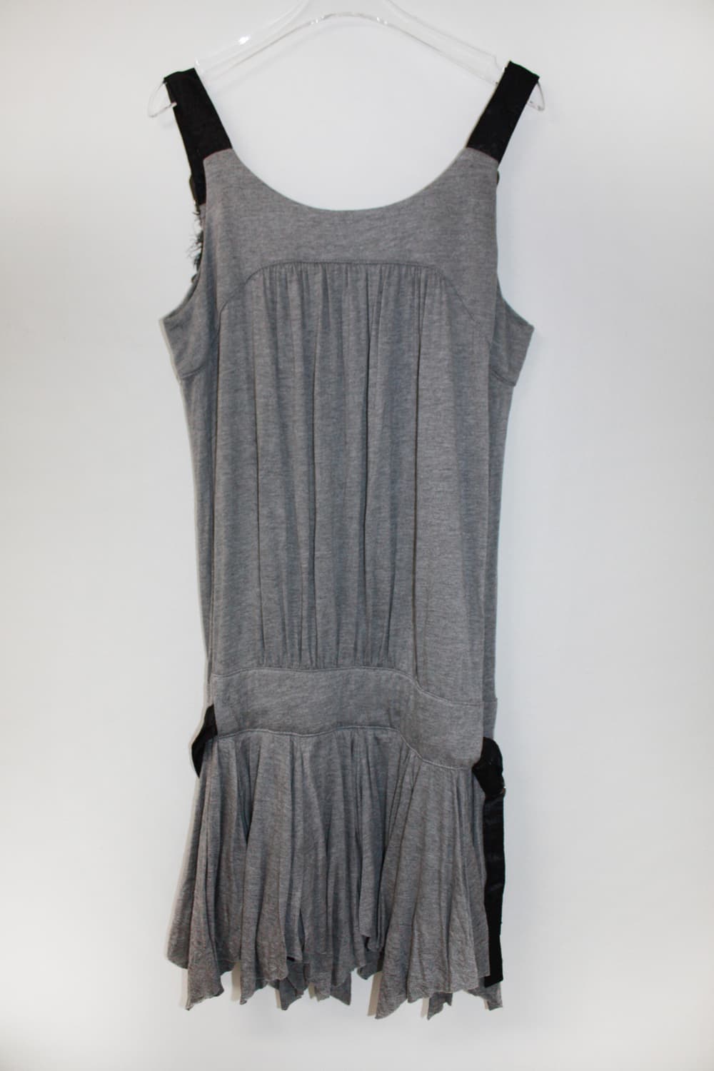 gray shirred dress 상품이미지2