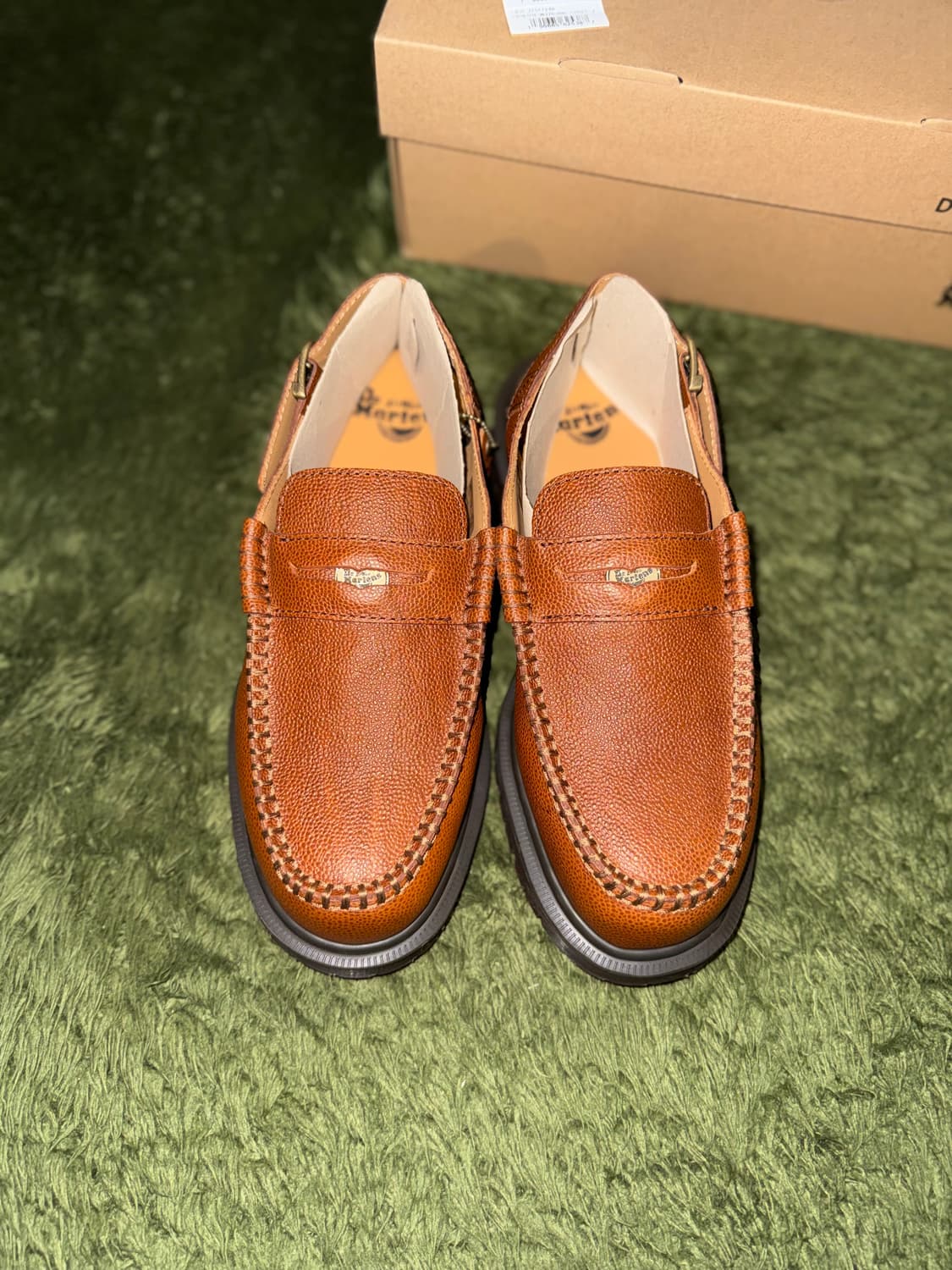 [UK7, 260] 닥터마틴 페니 로퍼 펜톤 슬링 백 레더 브라운 탄 상품이미지2