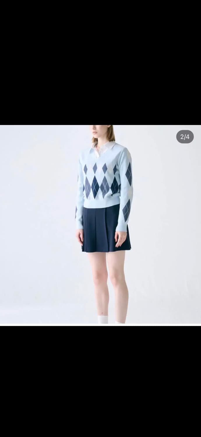 프론트로우 Argyle Knit Pullover 아가일니트풀오버봄가을니트 상품이미지2
