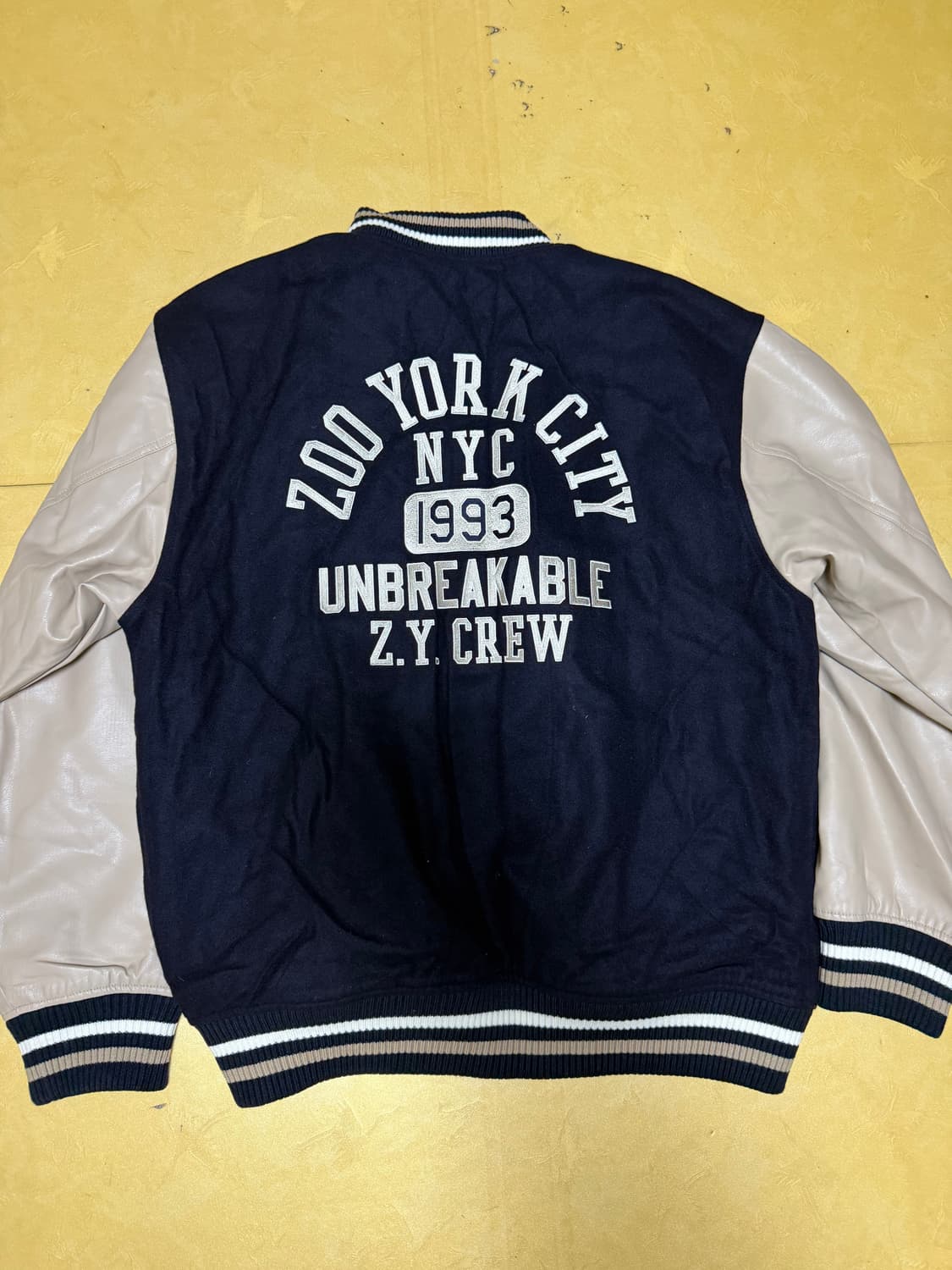 ZOO York NYC 주욕 바시티 스타디움 가죽 자켓 점퍼 100 상품이미지1