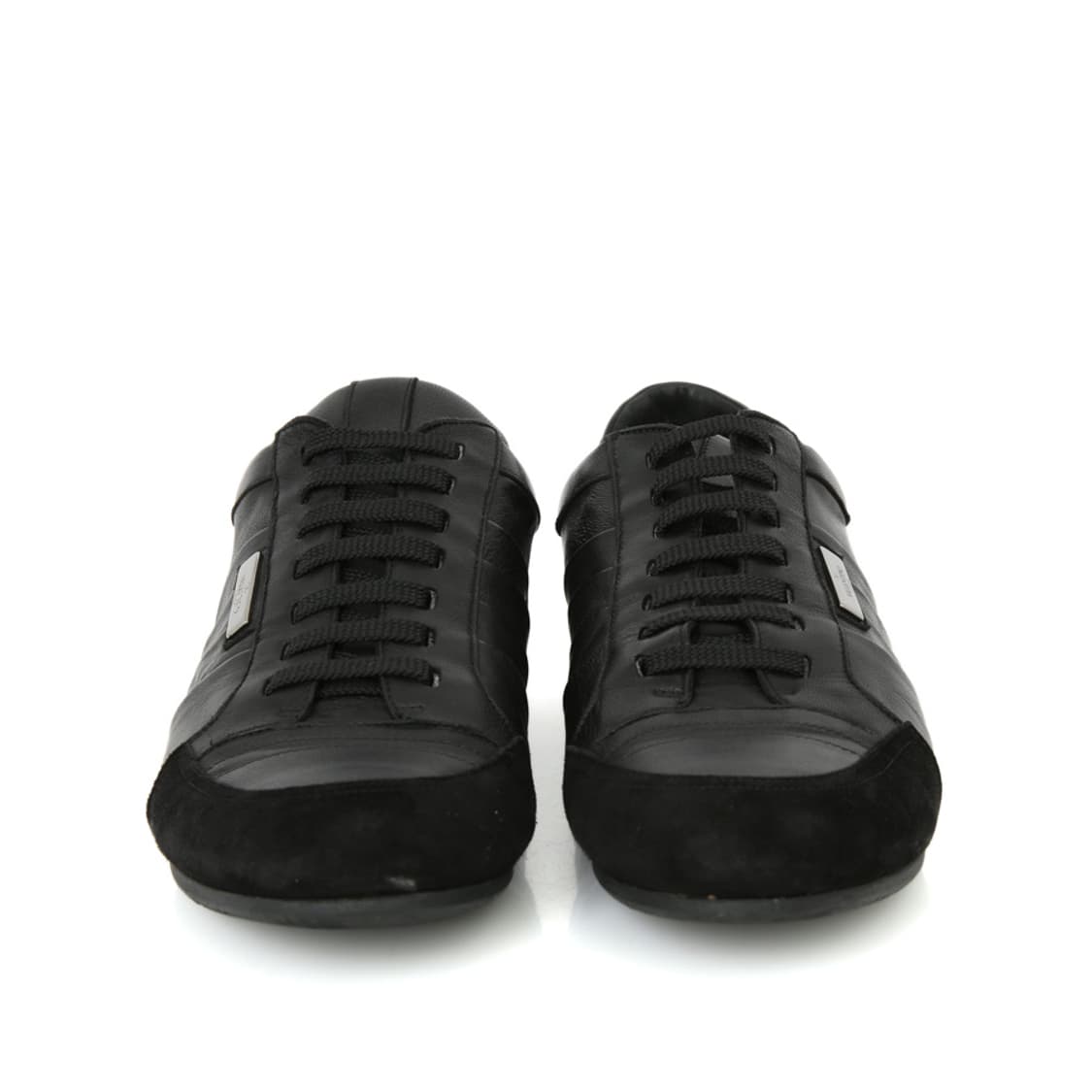 발렌티노 스니커즈 블랙 플레이트 슬림 운동화 상품이미지1