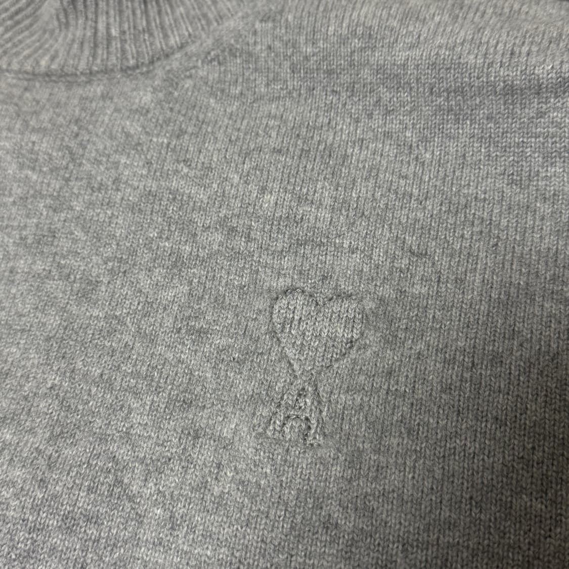 아미 드 꾀흐 그레이 울 캐시미어 터틀넥 니트 스웨터 M 사이즈 상품이미지3