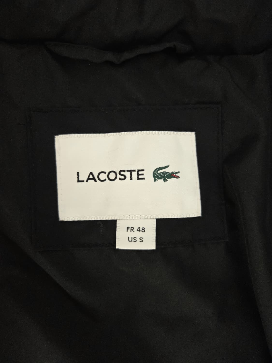 라코스테(LACOSTE) 블랙 구스다운 패딩 자켓 상품이미지5