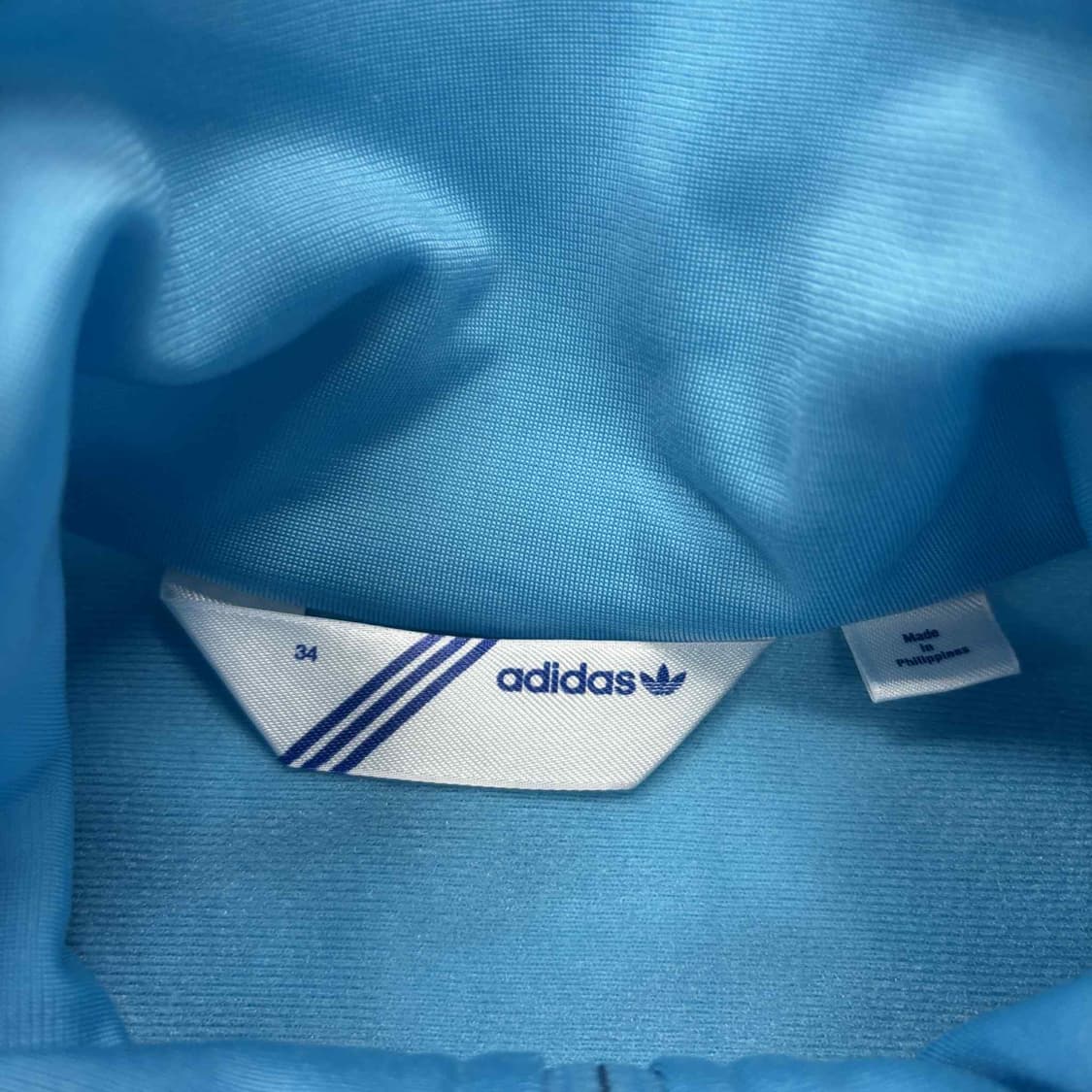 아디다스 파이어버드 대장급 뮤트하늘 세미크롭 걸즈 트랙탑 희귀져지(34) 상품이미지5