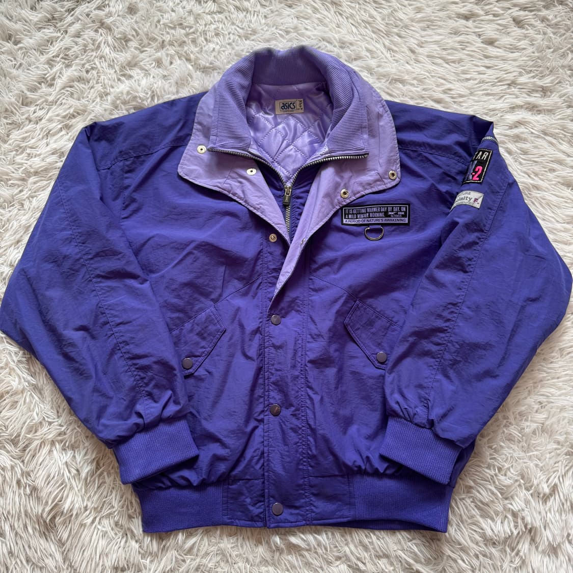 ASICS 일본빈티지 나일론 바람막이 아식스 빈티지바람막이 m 95 상품이미지2