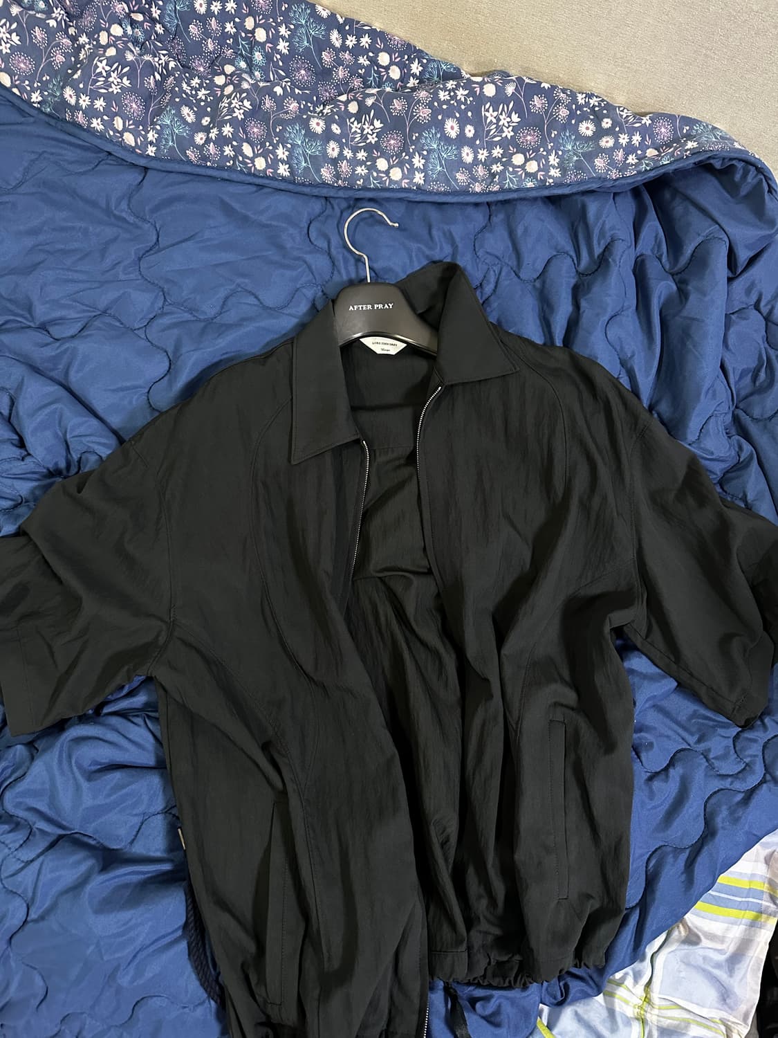 로드존그레이 park zip up s/s shirt navy 상품이미지2