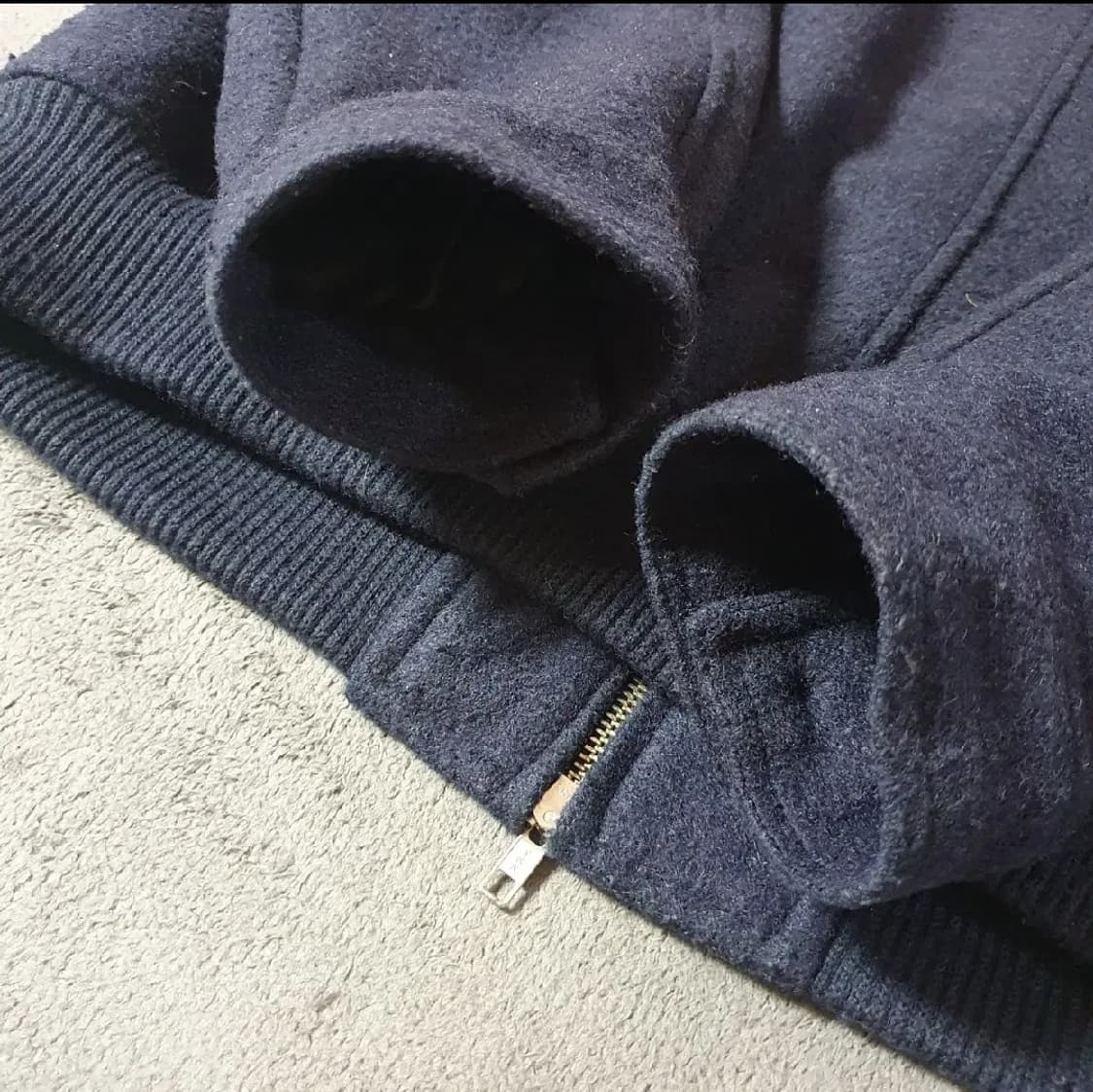 어널러코드 부클 울 숏자켓 블루종 L 네이비 상품이미지6