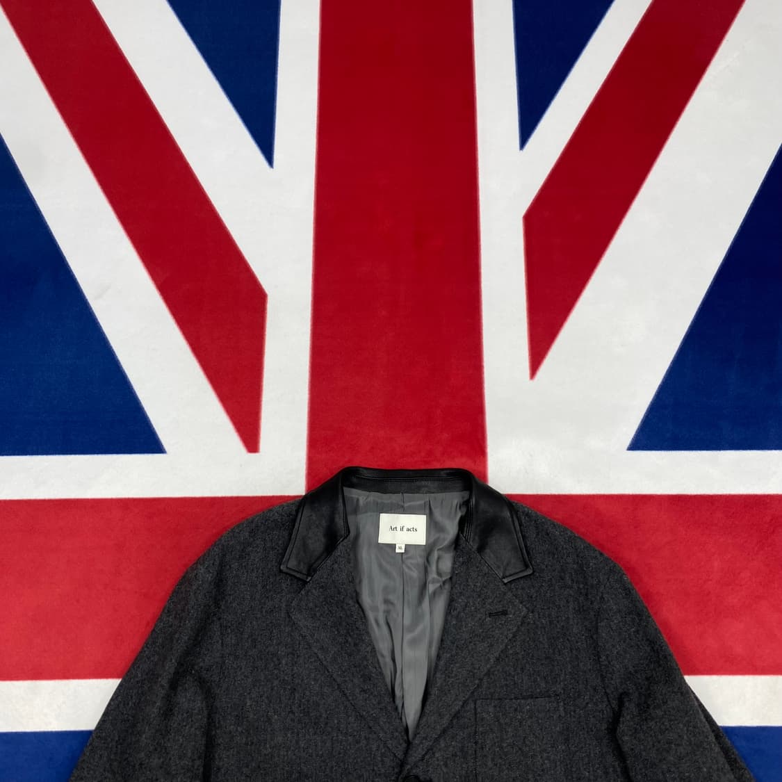 아트이프액츠 레더카라 블레이져 XL 상품이미지2