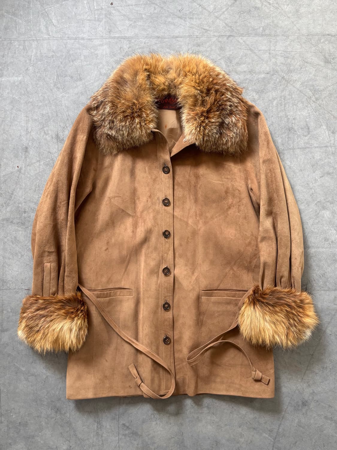 Yves Saint Laurent 입생로랑 90s 퍼트리밍 스웨이드 자켓 상품이미지4