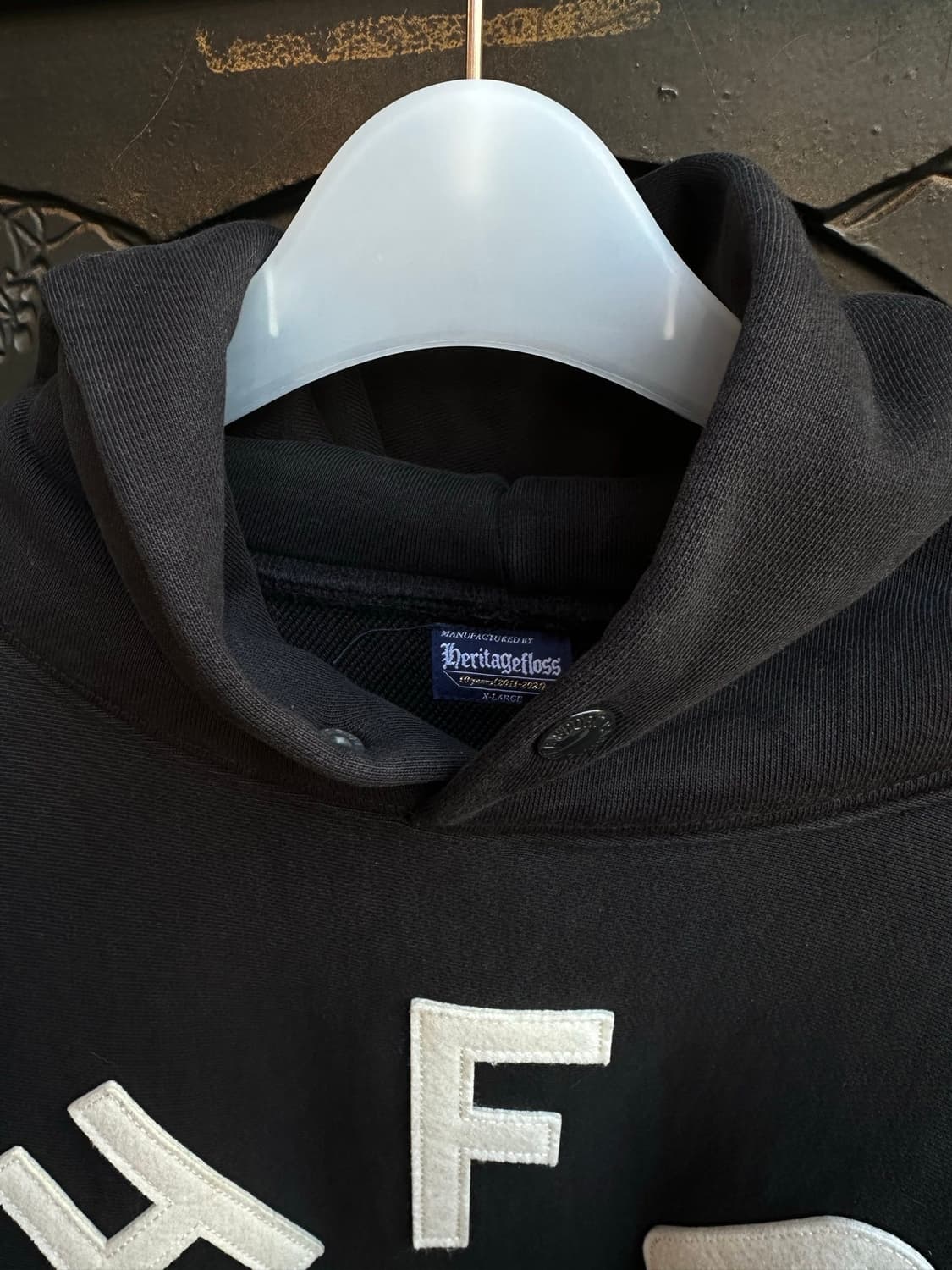 헤리티지플로스 10주년 후드 블랙 x-large 상품이미지3