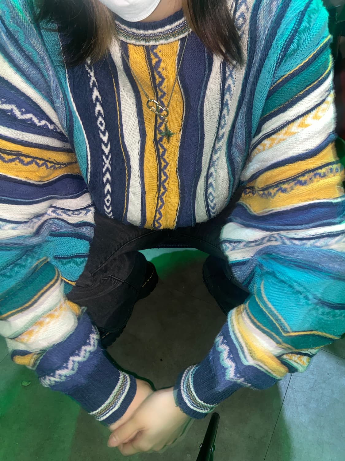 쿠지st  케이블 니트 상품이미지2