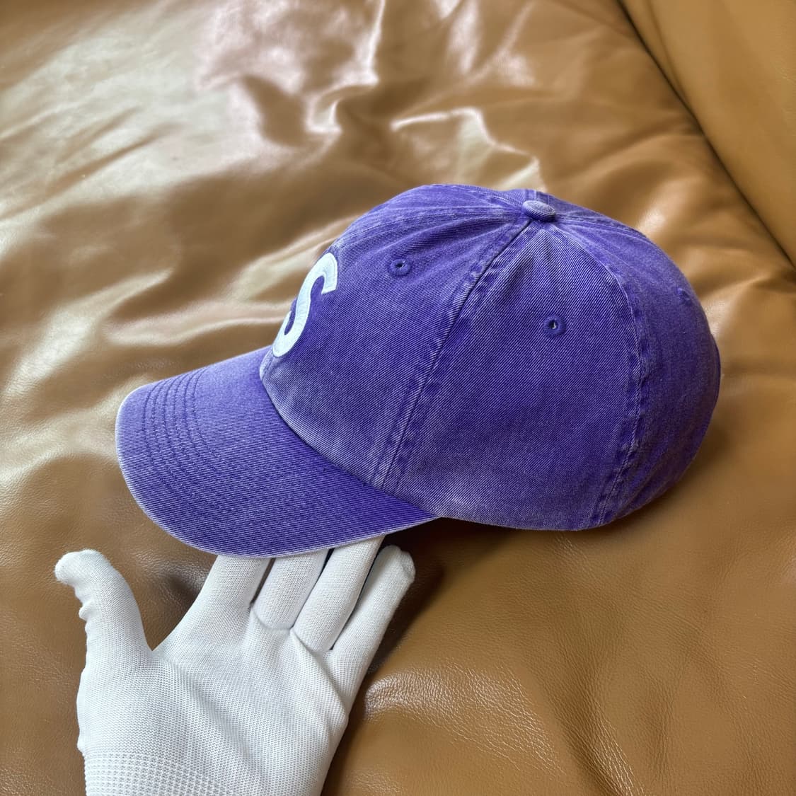 슈프림 S로고 6패널 볼캡 모자 20ss 피그먼트 퍼플 상품이미지5