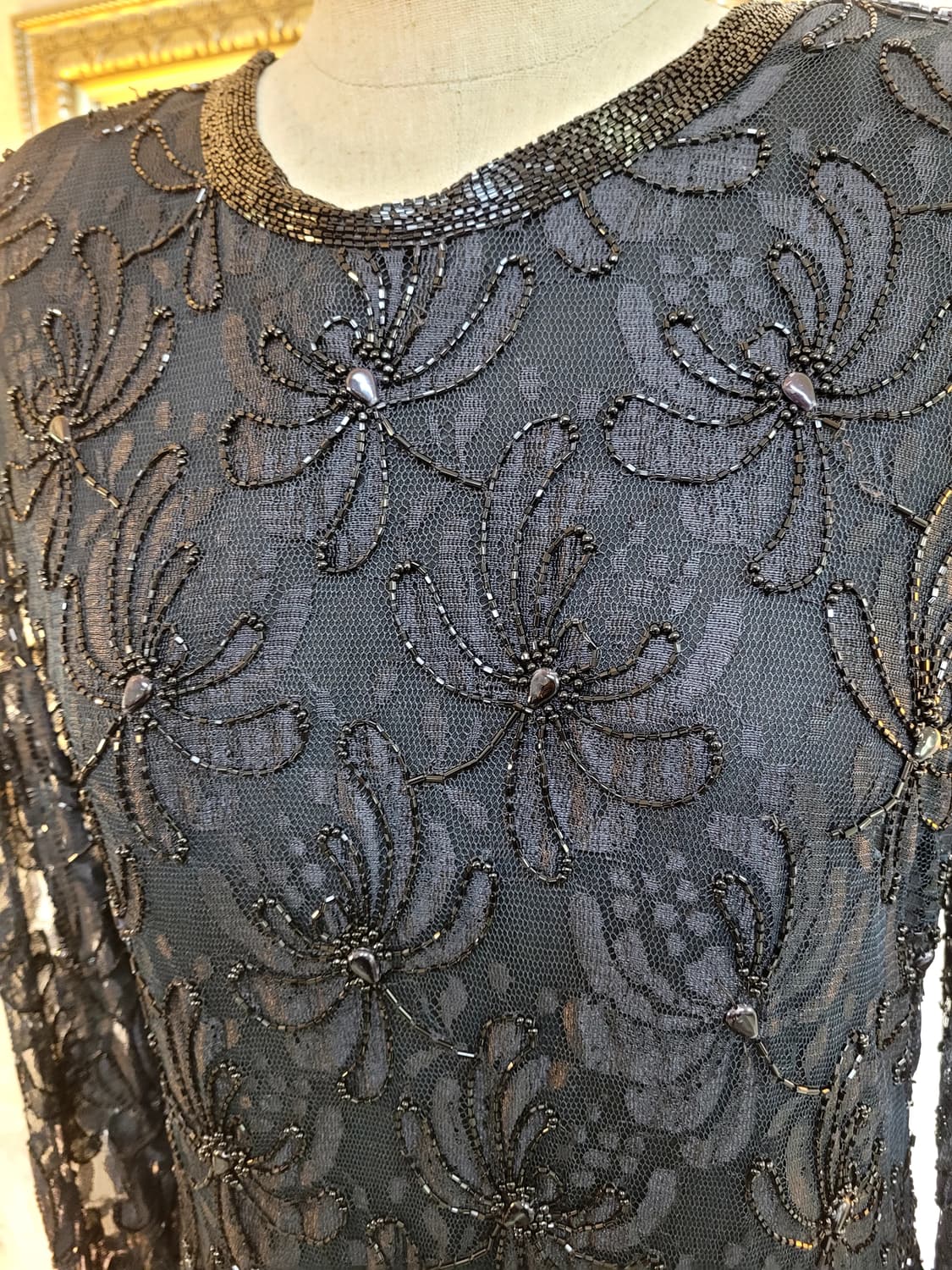 블랙레이스 비즈드레스 상품이미지6