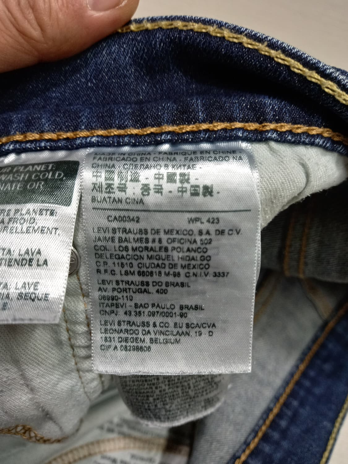 35 리바이스511 워싱 스판 슬림일자진 35-253 상품이미지8