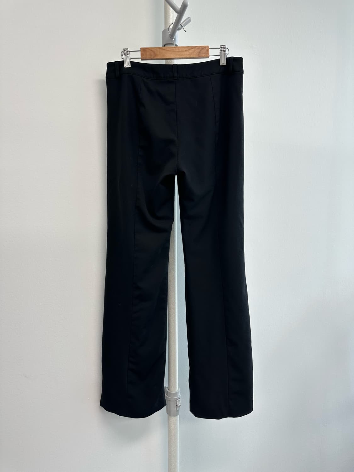 랑방 절개 디자인 울 슬랙스 상품이미지5