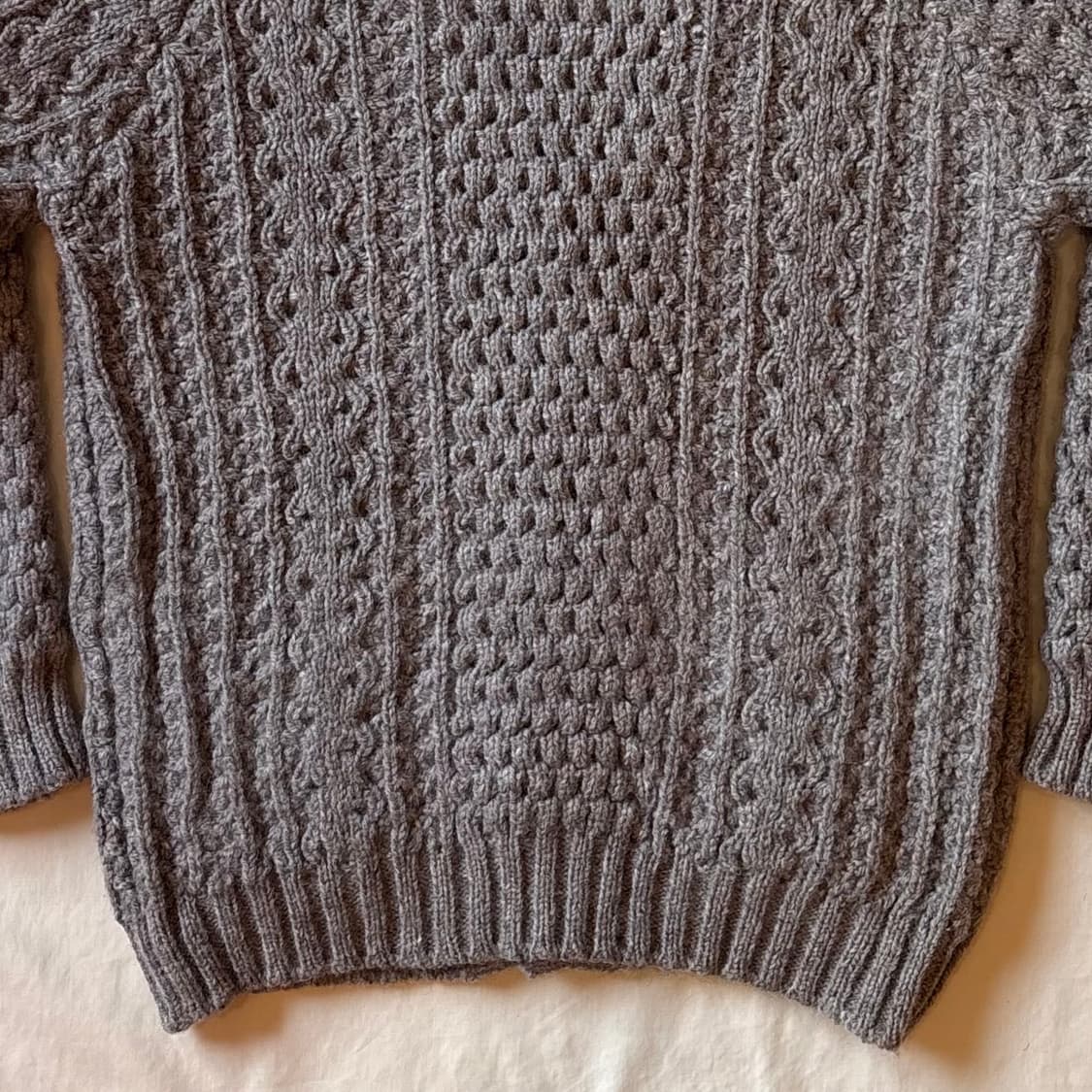 [100-102] 80s Ireland 도네갈 니트웨어 울 아란 니트 상품이미지9