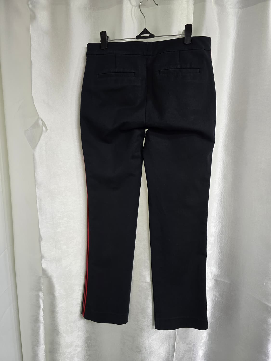 LAUREN 로렌 블랙 면바지 레드 라인 포인트 (1971 상품이미지2