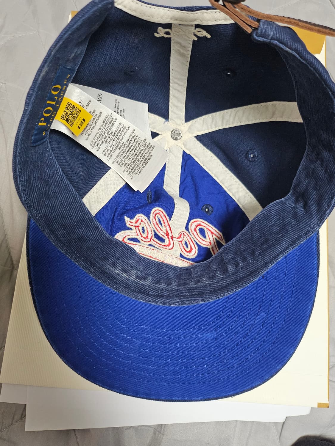 폴로 로고 워시 트윌 볼캡 상품이미지3