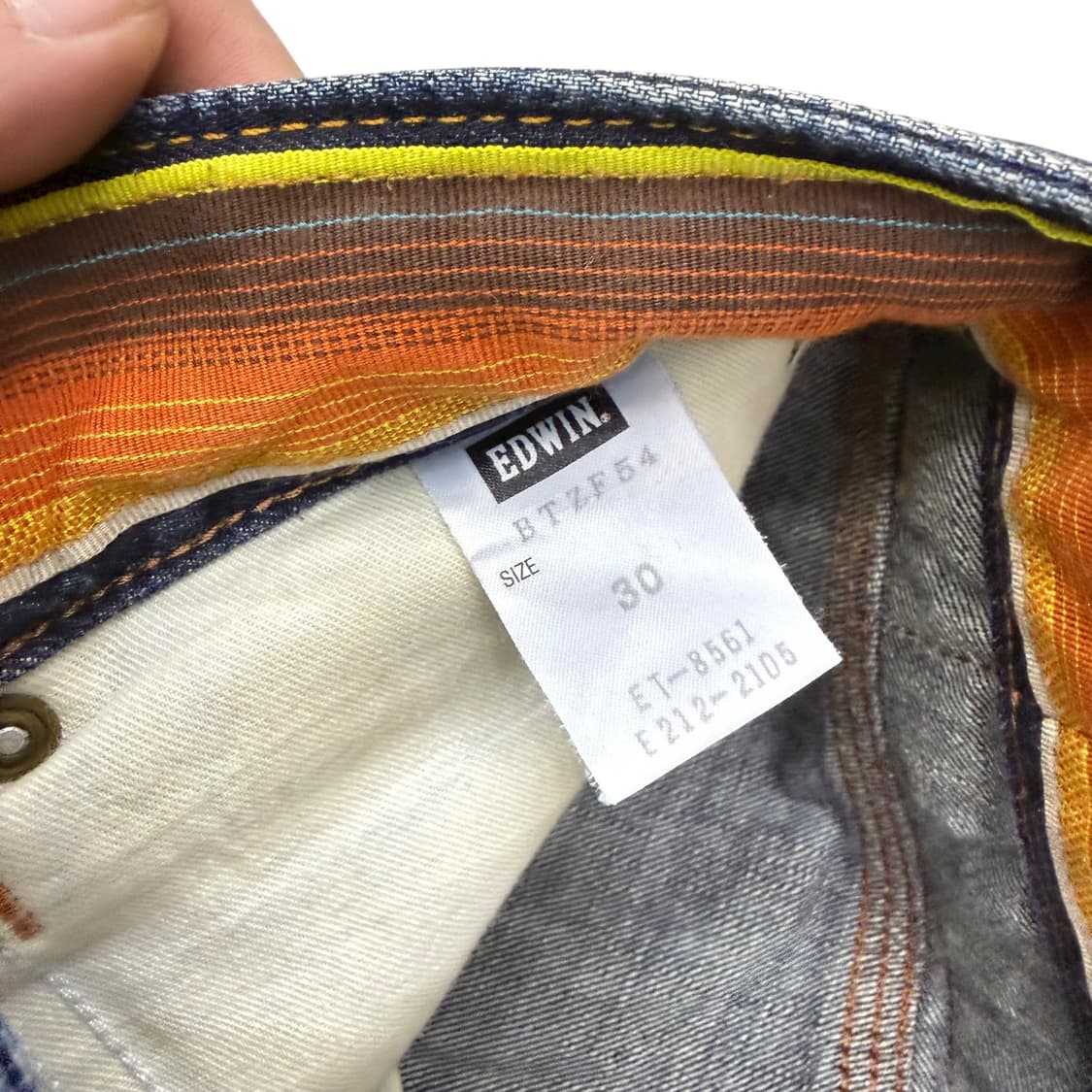 에드윈 503 세미부츠컷 데님 워싱팬츠 상품이미지6