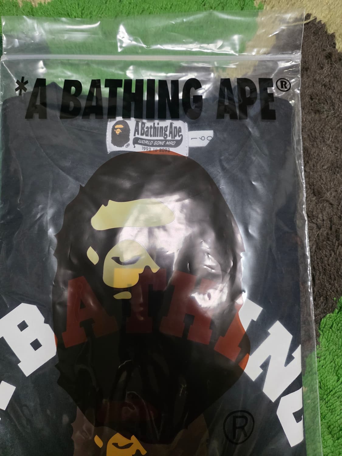 [160] 베이프 기본 컬리지 반팔티 블랙 상품이미지4