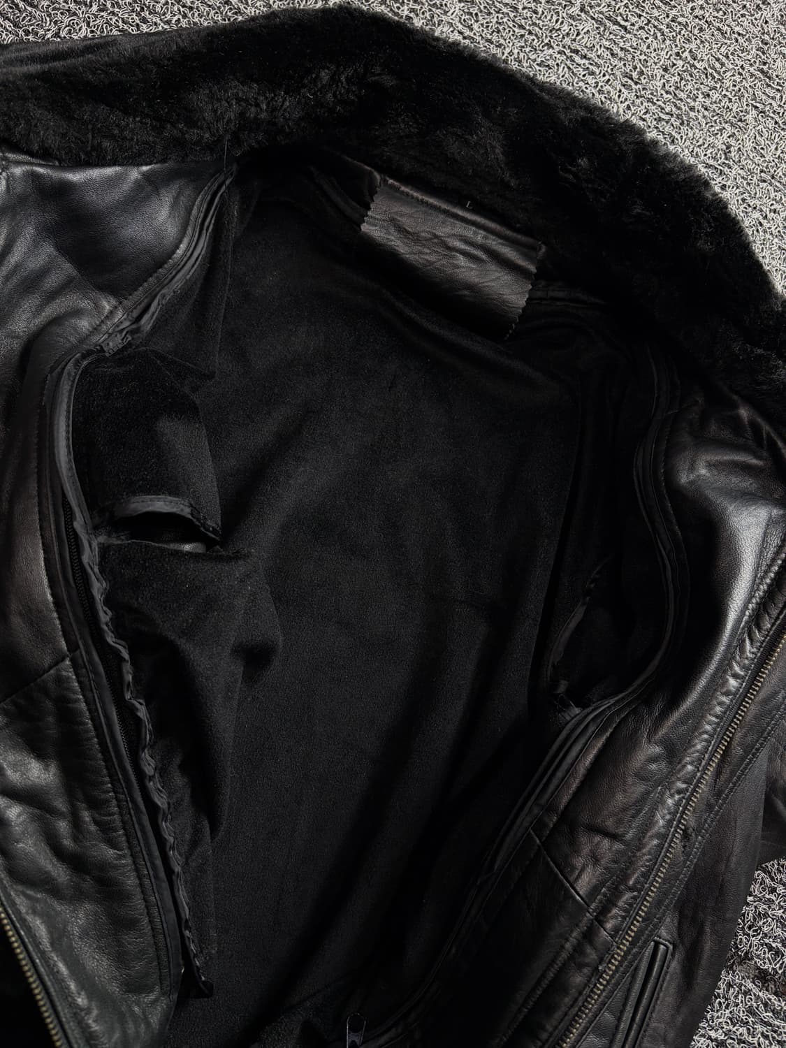 빈티지 아카이브 퍼카라 양가죽 레더 자켓 3226 상품이미지4