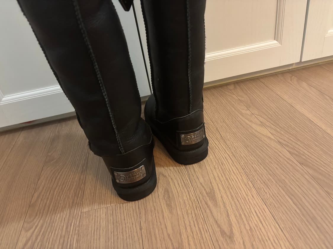 상태최상 호주 컴뱃 양가죽 양털 니하이 롱부츠 어그부츠 235,240 상품이미지5