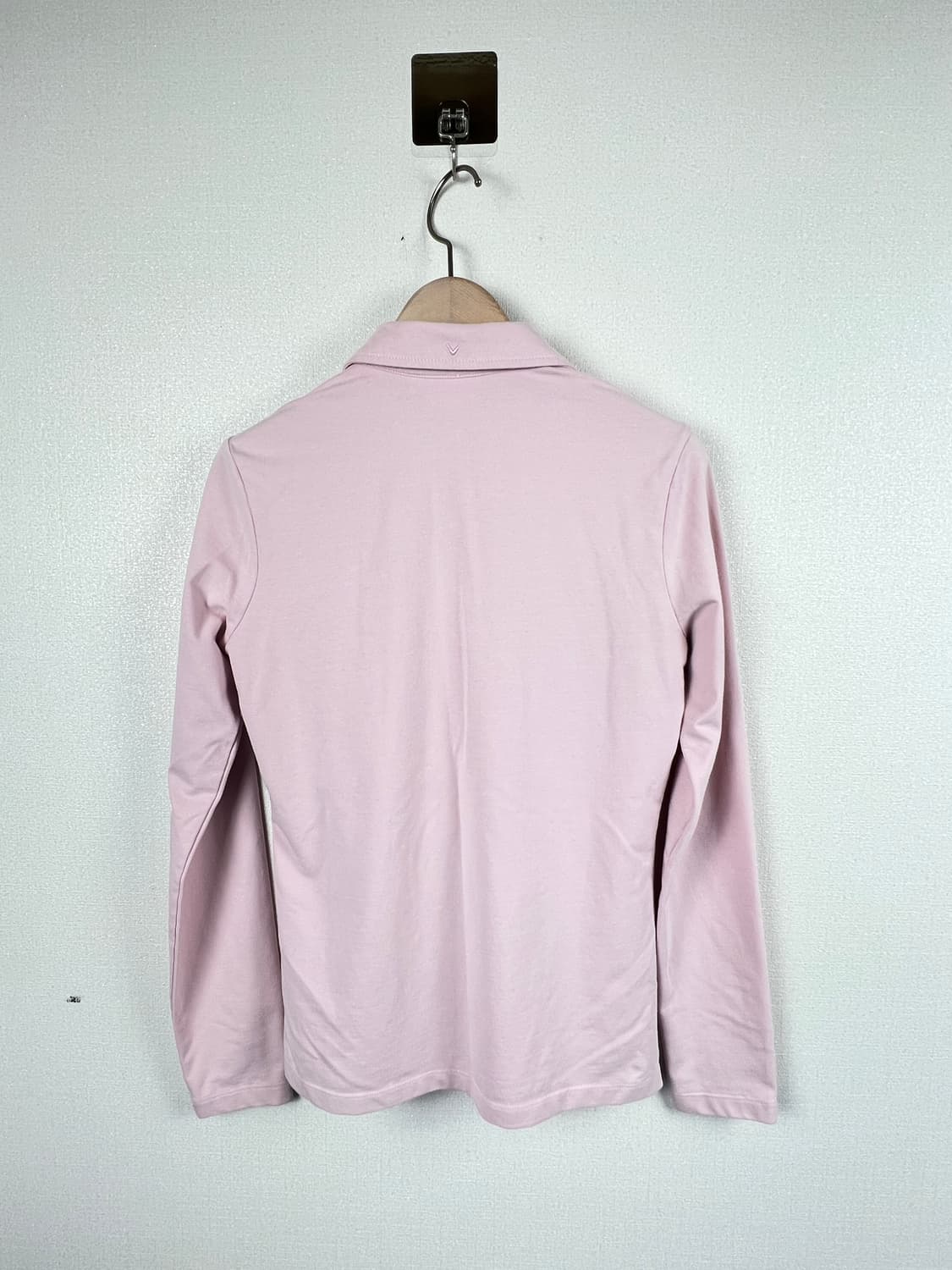 캘러웨이 여성 4스냅버튼 긴팔 골프티 페일핑크 90 상품이미지2