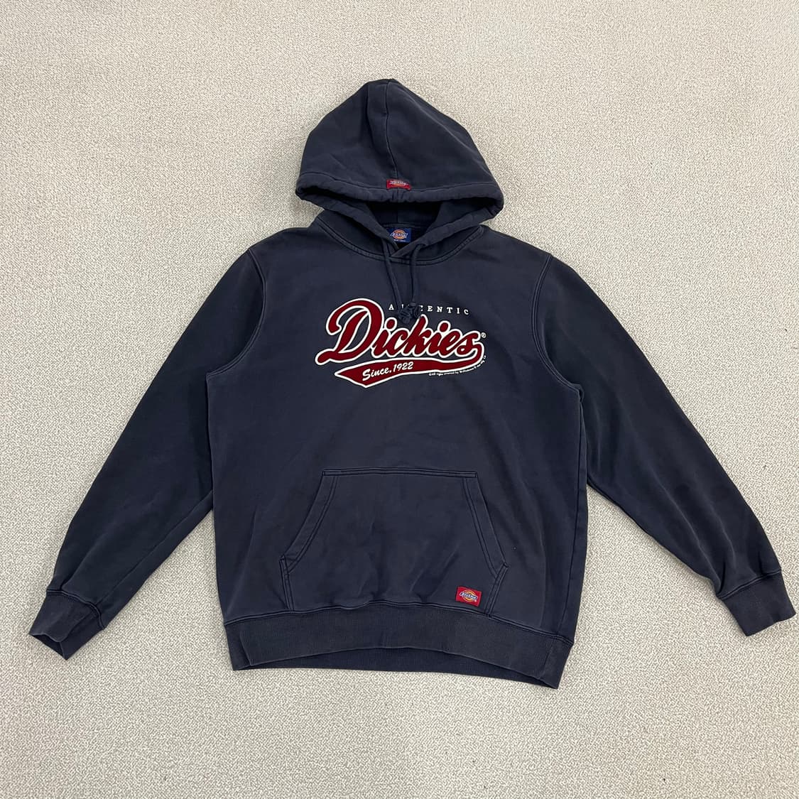 [XL] 디키즈 네이비 기모 후드 티셔츠 0107M1 상품이미지1