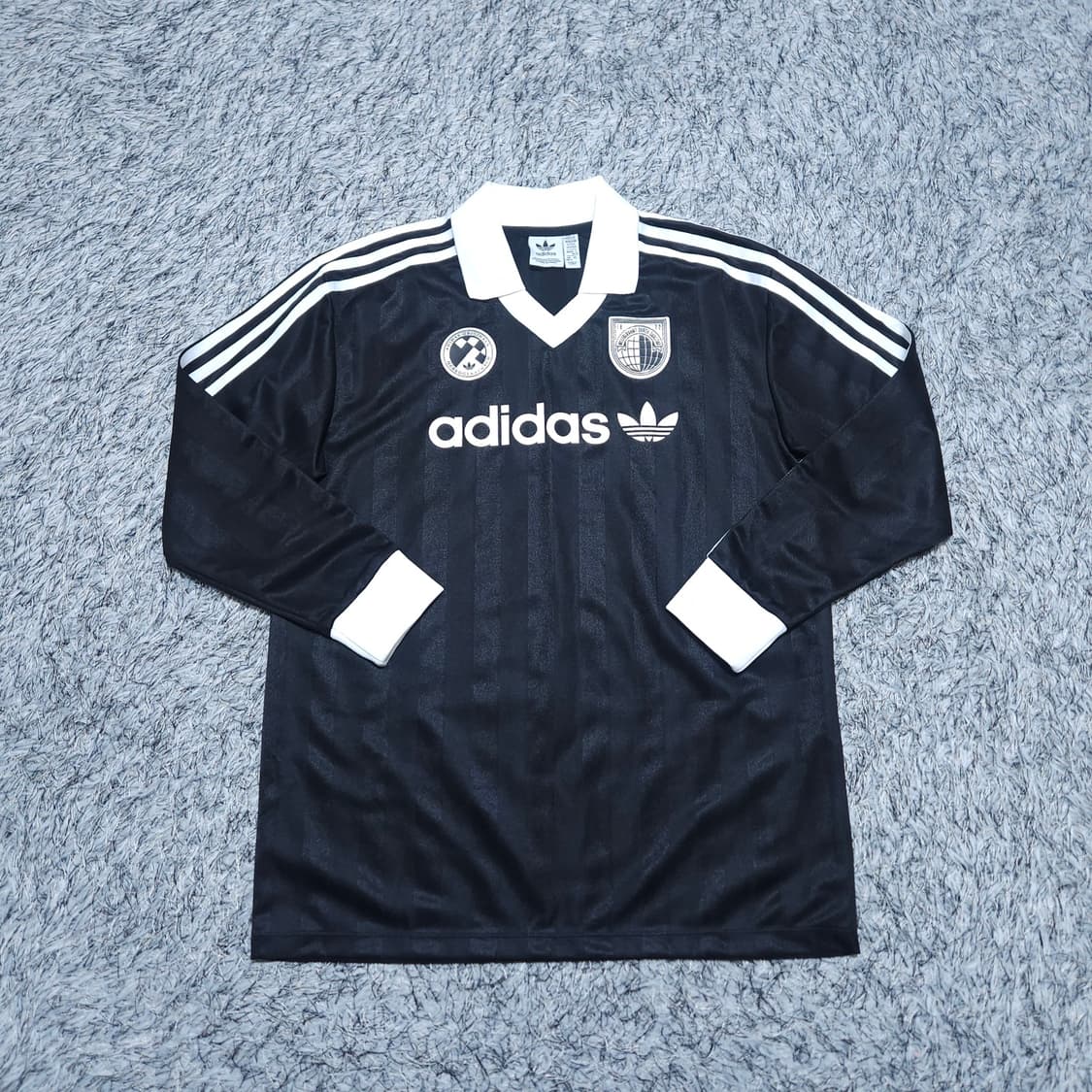 아디다스) XS-S 여자 오버핏 풋볼져지 긴팔티 / 왕눈이샵 상품이미지1