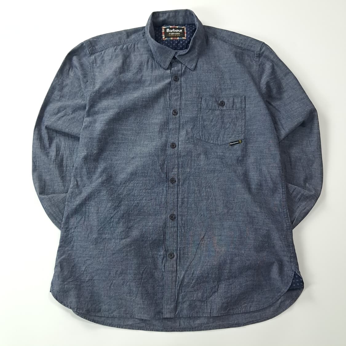 CK363 M 바버 페이즐리안감 샴브레이 셔츠 남방 상품이미지1