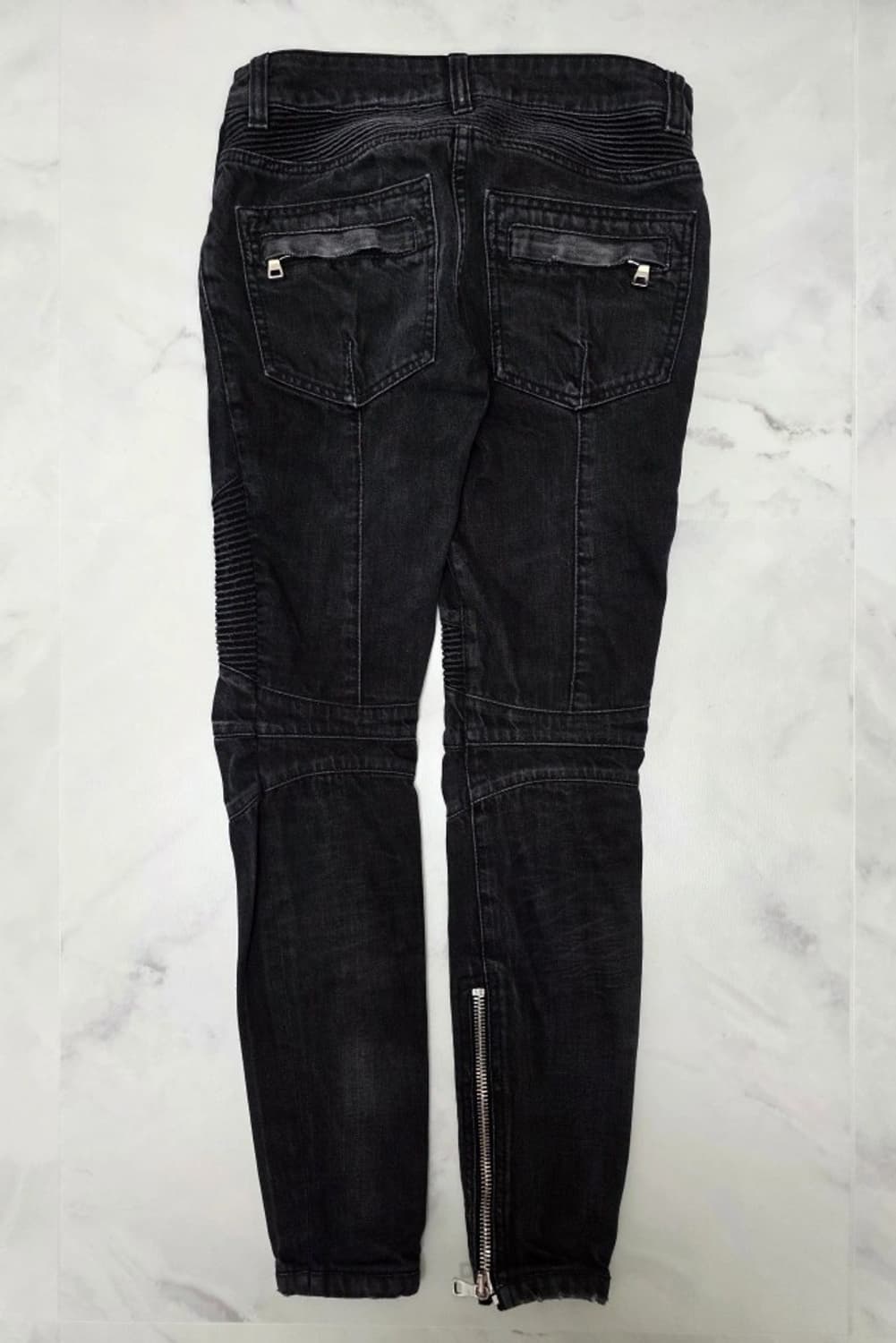 발망 BALMAIN 정품 바이커 스키니진 블랙 데님 25 상품이미지7