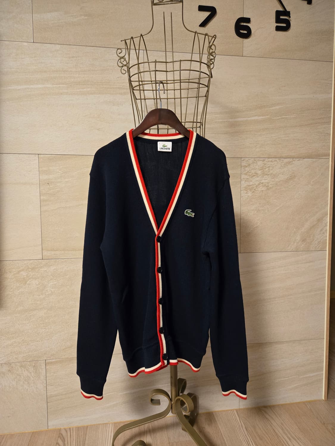 [4/100] 라코스테 남성 가디건 상품이미지1