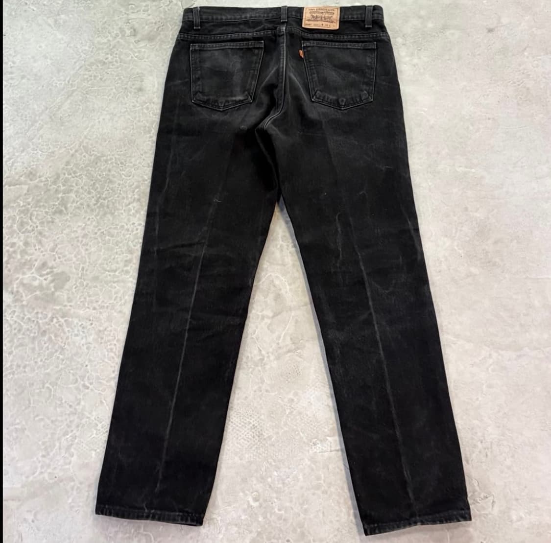 [36/32] 90s USA 리바이스 505 오렌지 탭 블랙 흑청 상품이미지6