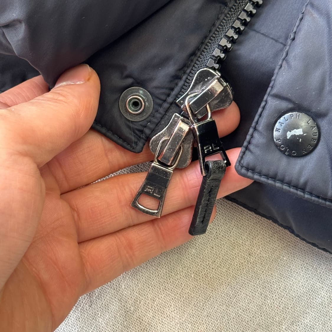 폴로랄프로렌 빈티지 자수 다운 패딩 L 상품이미지4