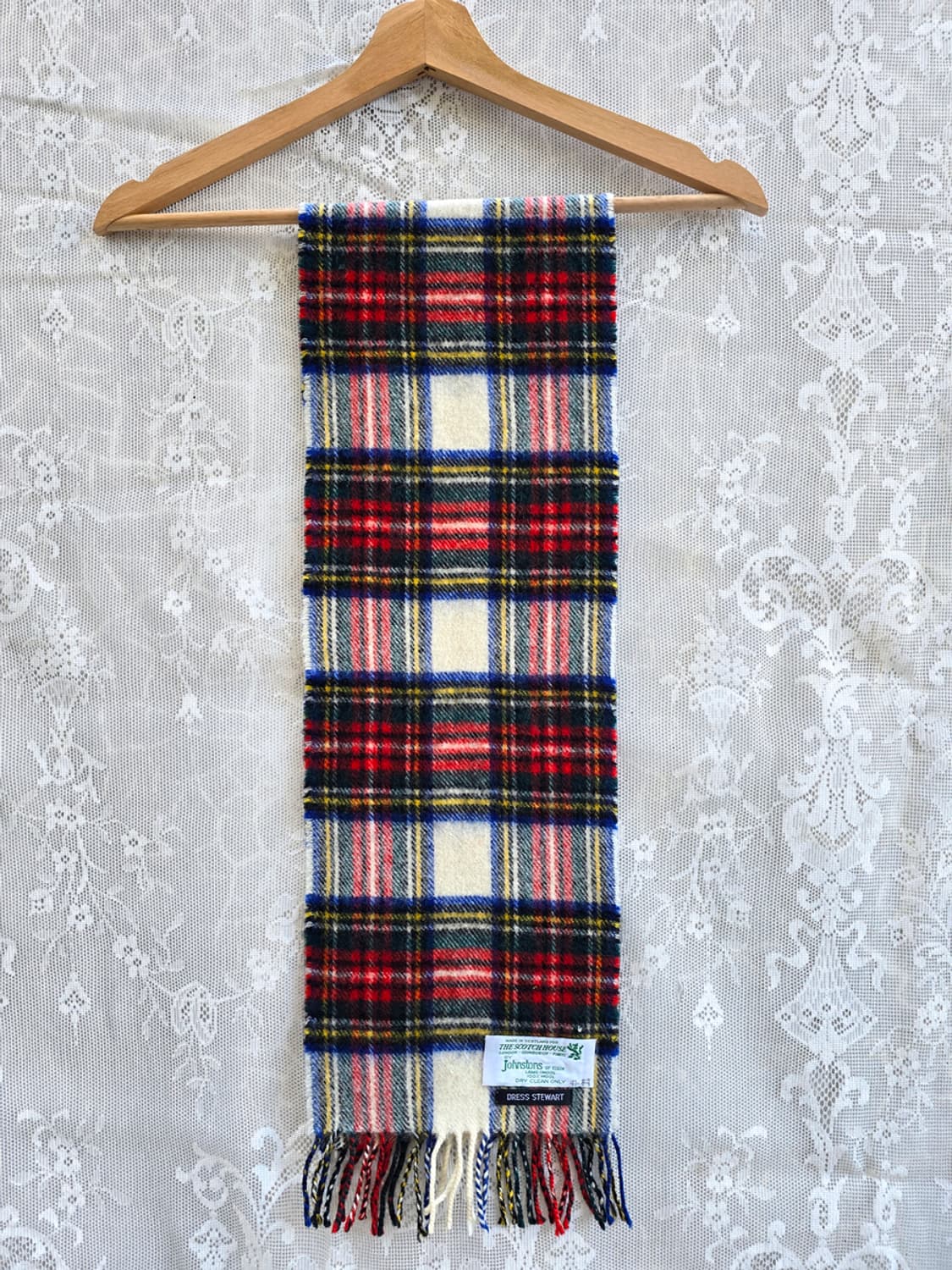 스코틀랜드산 체크 머플러 상품이미지1