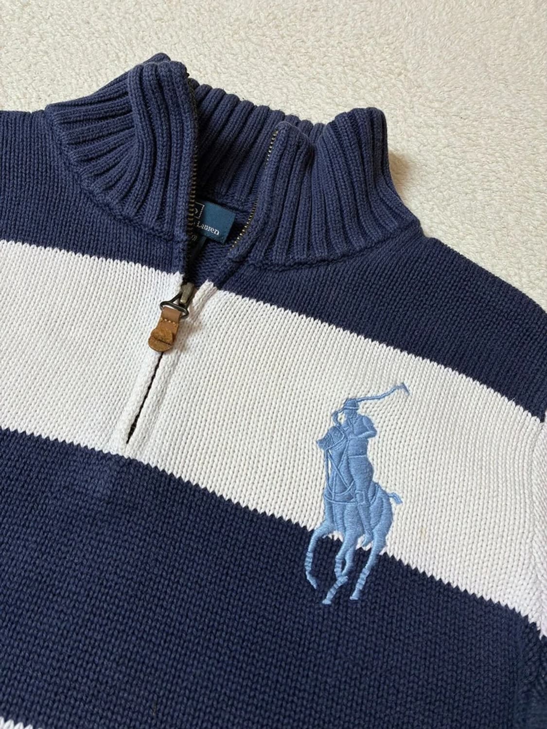 폴로 랄프로렌 00's 우먼스 단가라 하프집 니트 PN7320 상품이미지3