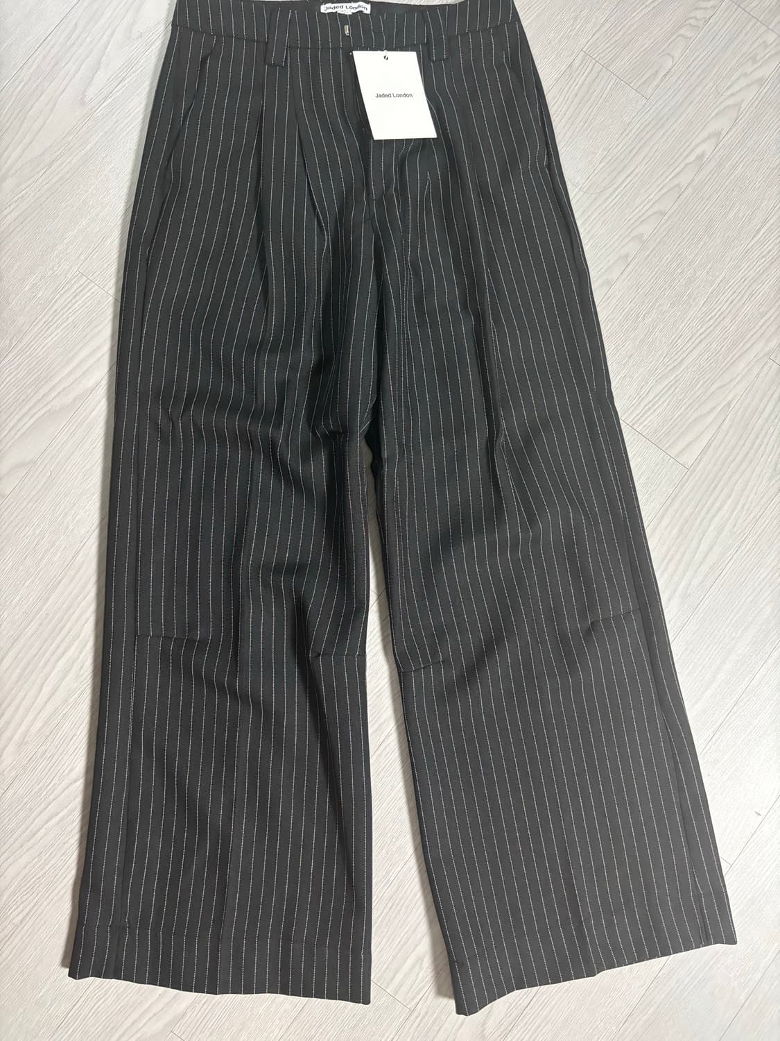 Jaded london Black Pinstripe Suit Pants 상품이미지4