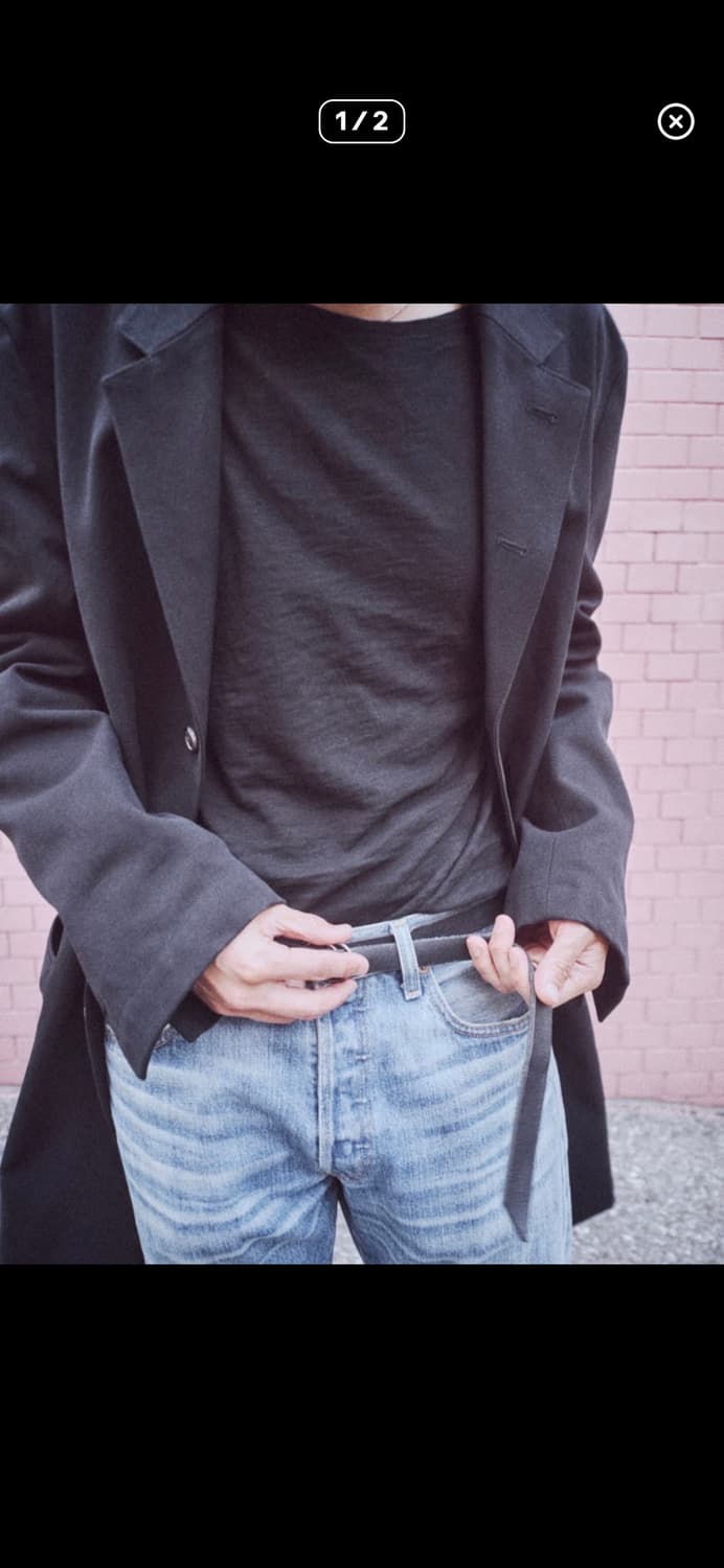 모노프리베 텍스쳐드 슬리브 블랙 1사이즈 상품이미지1