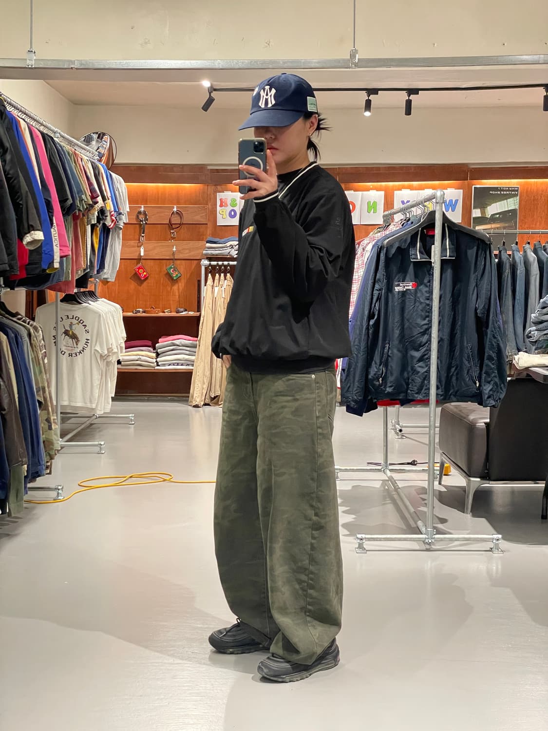 빈티지 NASCAR 자수 바람막이 웜업   상품이미지5