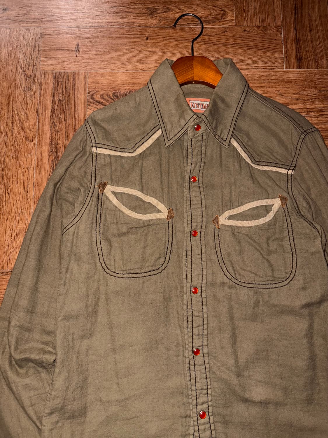 빈티지 디테일 웨스턴 셔츠 상품이미지7