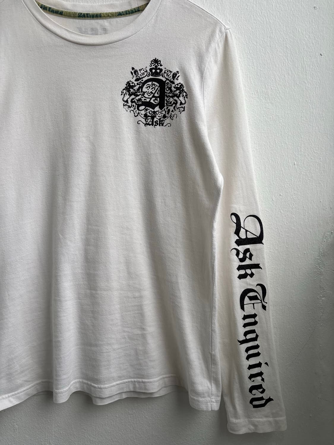 Vintage ASK White Long Sleeve 상품이미지2