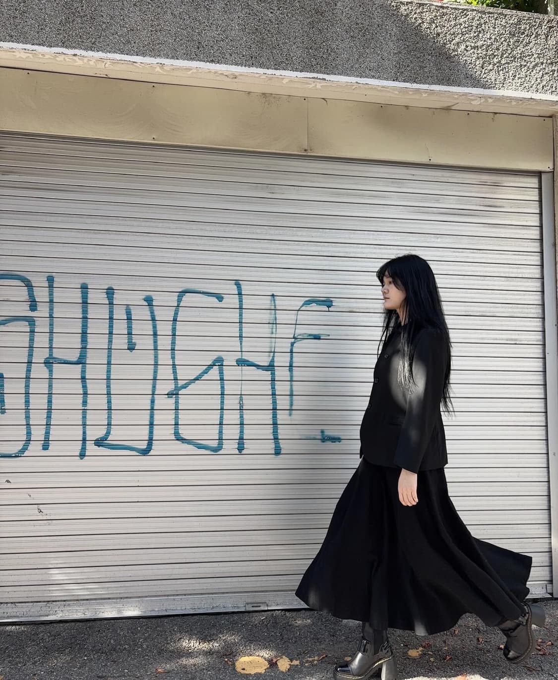 꼼데가르송 트리콧 울 롱 스커트 상품이미지1