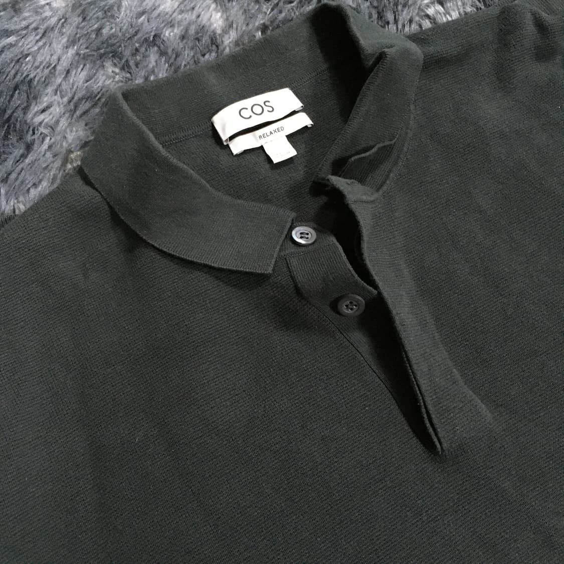 투티/A9 COS RELAXED PK 긴팔 카라 딥카키 헨리넥 미니멀 상품이미지2