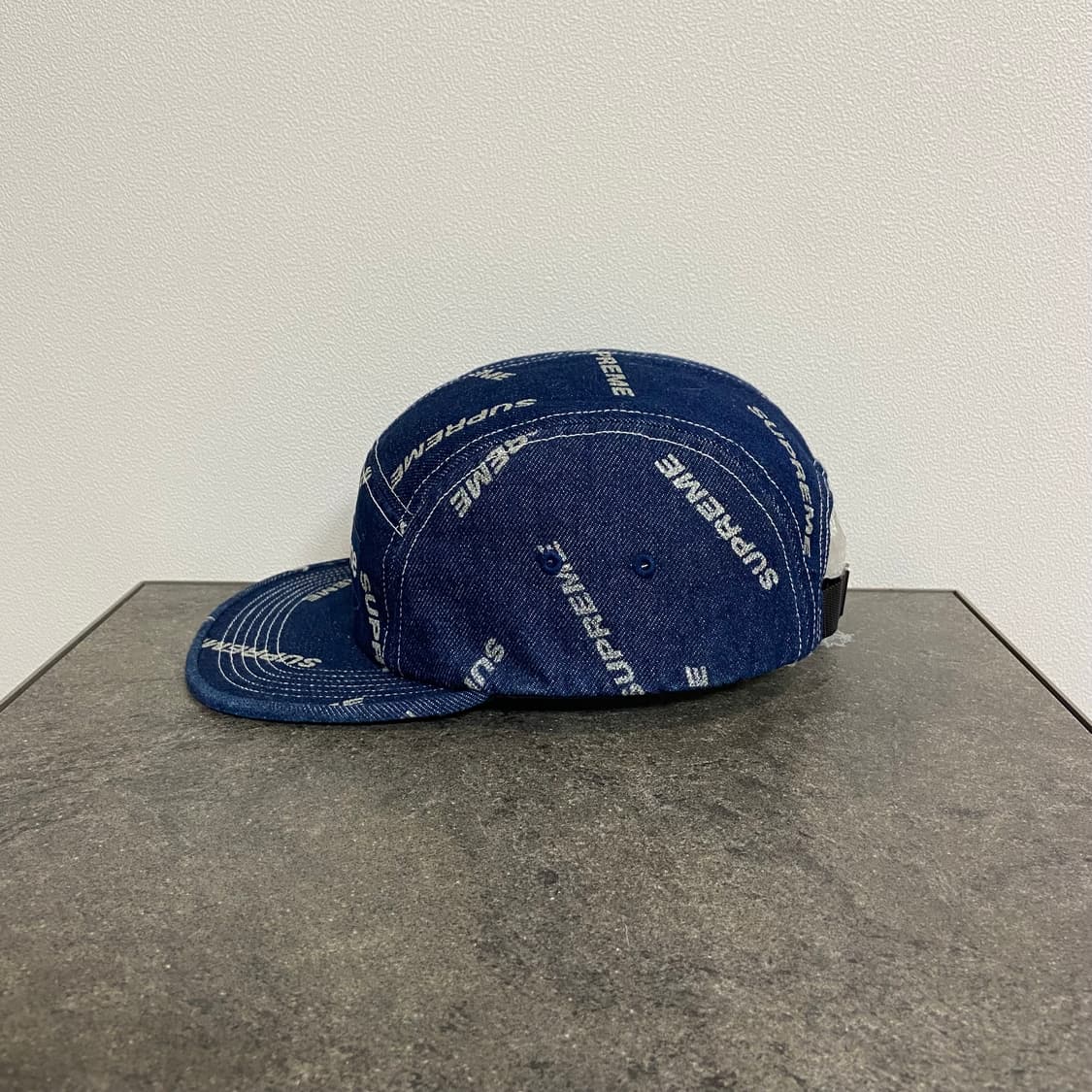 (OS) 슈프림 박스로고 캠프캡 모자 인디고 데님 상품이미지3