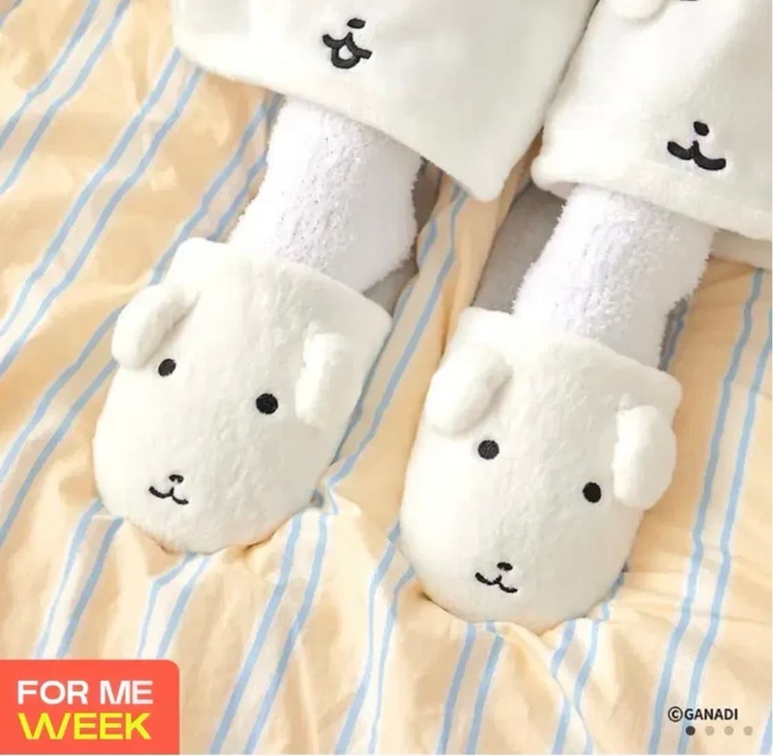 새상품 가나디 룸슈즈 털슬리퍼 S 상품이미지1