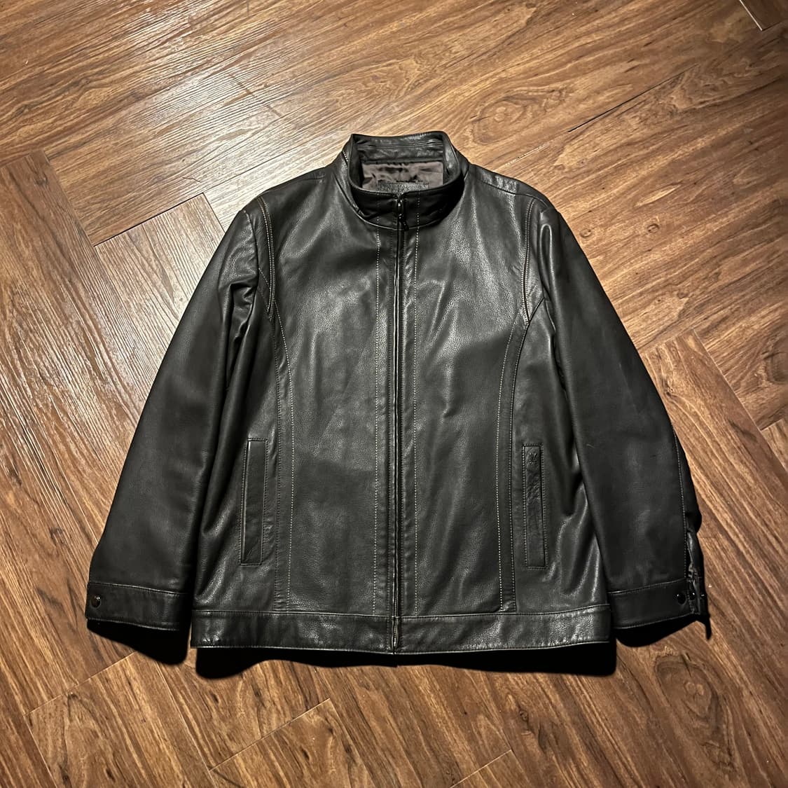 Galaxy Rabbit Fur Leather Jacket L 상품이미지3